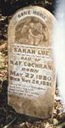 Cochran, Sarah Lue tombstone